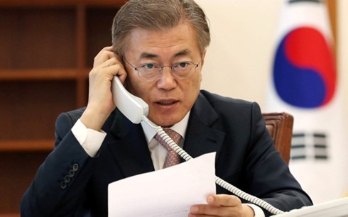 Tổng thống H&agrave;n Quốc Moon Jae-in. (Ảnh: Reuters)