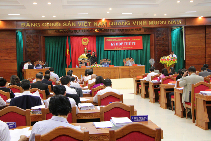 Quang cảnh kỳ họp HĐND tỉnh Đắk Lắk lần thứ IX