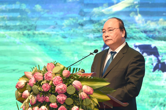Thủ tướng ph&aacute;t biểu tại hội nghị x&uacute;c tiến đầu tư tỉnh Sơn La (ảnh: VGP).