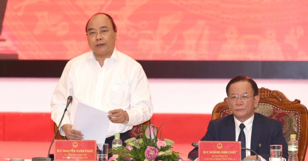 Thủ tướng Nguyễn Xuân Phúc làm việc với Ban Thường vụ Tỉnh ủy Sơn La
