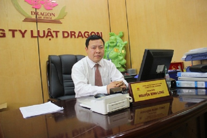 Luật sư Nguyễn Minh Long-GĐ C&ocirc;ng ty luật Dragon (Đo&agrave;n luật sư TP H&agrave; Nội) n&oacute;i về sự việc.