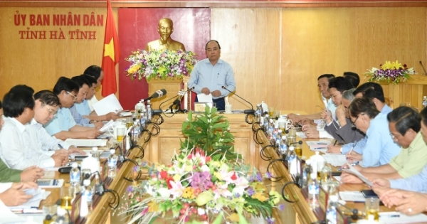 Thủ tướng Nguyễn Xuân Phúc làm việc với công ty Formosa Hưng nghiệp Hà Tĩnh