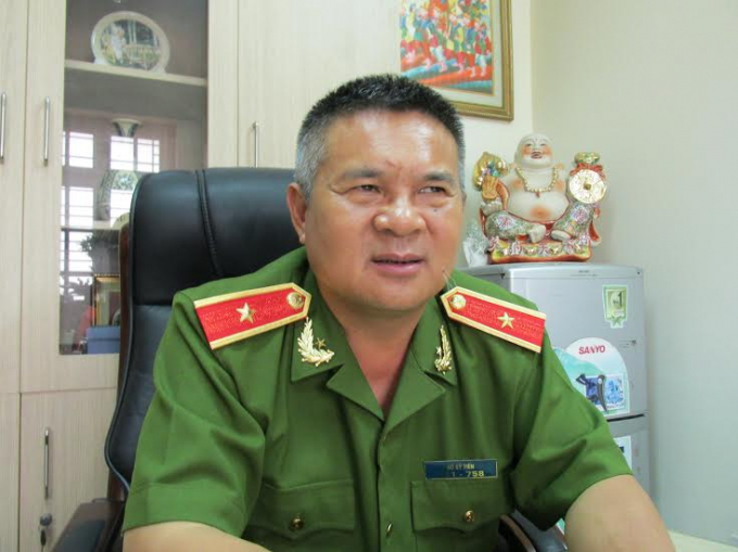 Thiếu tướng Hồ Sỹ Tiến, Cục trưởng Cục Cảnh s&aacute;t h&igrave;nh sự (ảnh Lương Kết).