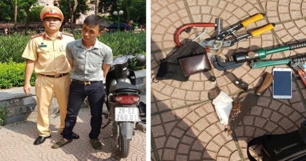 Hà Nội: Vừa trộm được xe máy 20 phút, đối tượng bị 141 bắt giữ