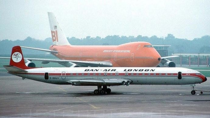 V&agrave;o năm 1970, h&atilde;ng&nbsp;Dan-Air đang sở hữu 12 m&aacute;y bay chở kh&aacute;ch loại&nbsp;Comet. Ảnh: BBC