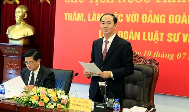 Chủ tịch nước Trần Đại Quang.