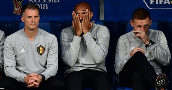 Nỗi buồn của Thierry Henry khi Pháp đánh bại Bỉ để vào chung kết World Cup 2018