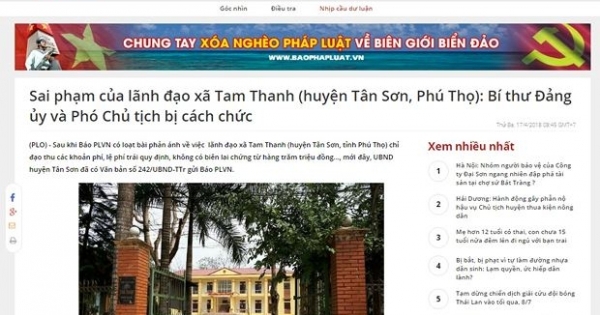 Vụ sai phạm của nguyên lãnh đạo xã Tam Thanh (Phú Thọ): Cần khởi tố để điều tra
