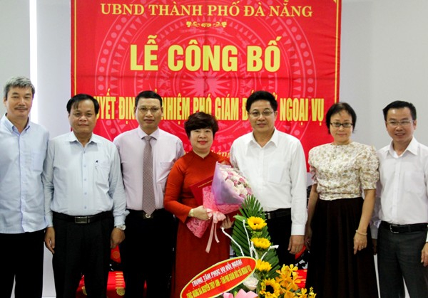B&agrave;&nbsp;Nguyễn Th&uacute;y Anh được bổ nhiệm Ph&oacute; Gi&aacute;m đốc Sở Ngoại vụ TP Đ&agrave; Nẵng.
