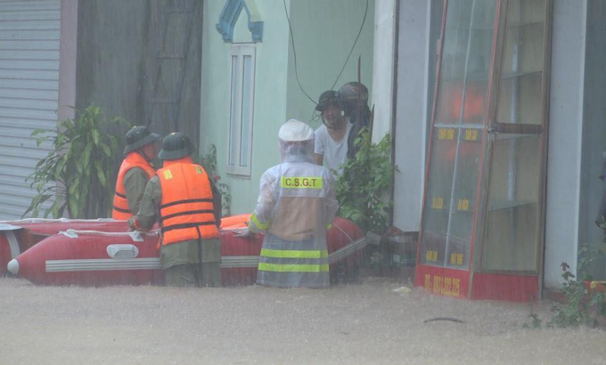Quảng Ninh: Ảnh hưởng của cơn b&atilde;o Sơn Tinh, nhiều nơi bị ngập s&acirc;u trong nước