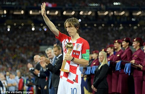 Luka Modric xứng đ&aacute;ng với danh hiệu Quả b&oacute;ng v&agrave;ng World Cup 2018.