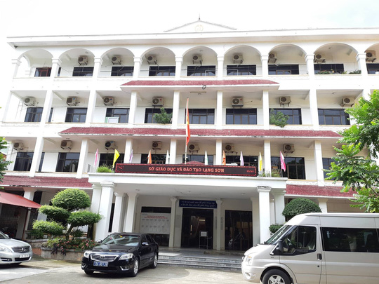Trụ sở Sở GD-DT Lạng Sơn, nơi diễn ra cuộc họp b&aacute;o - Ảnh: Văn Duẩn