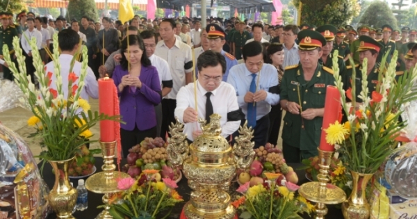 Kiên Giang: Tổ chức lễ truy điệu, an táng 66 hài cốt Liệt sĩ hy sinh tại chiến trường Campuchia