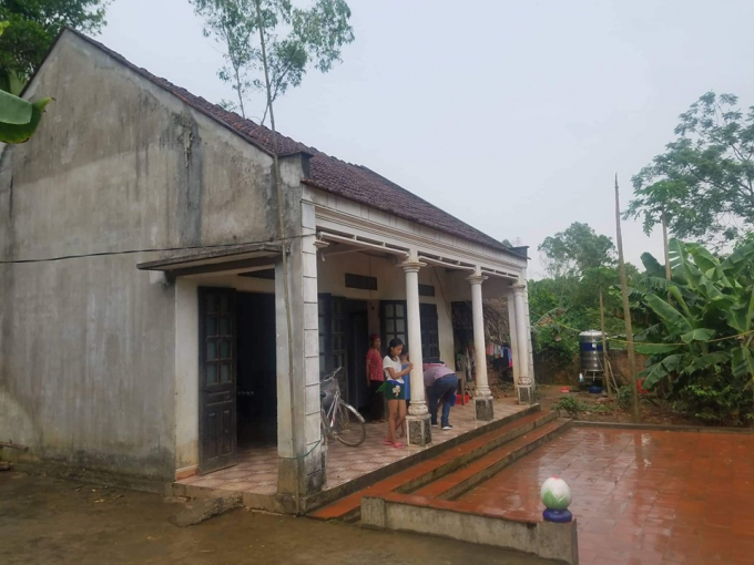Căn nhà nơi gia đình Nguyễn Văn Hải và cháu H. sinh sống.