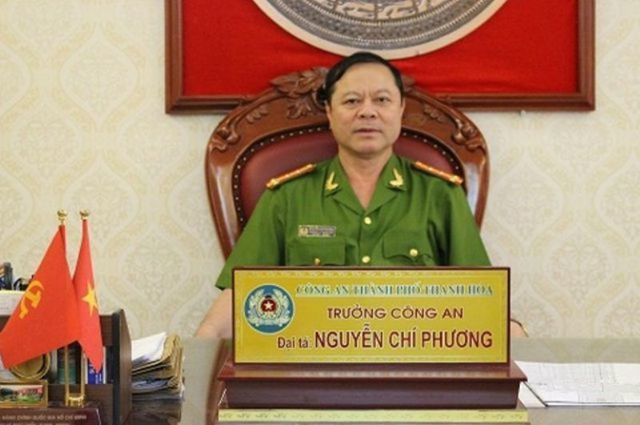 Nguyên Trưởng Công an thành phố Thanh Hóa Nguyễn Chí Phương khi còn đương chức