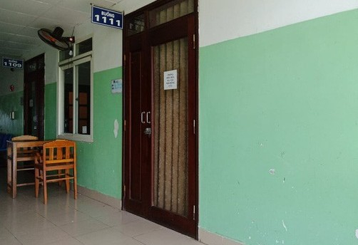 Căn phòng mang số 1111 nơi cựu đại tá Phương nằm điều trị tại bệnh viện Đa khoa Hợp lực