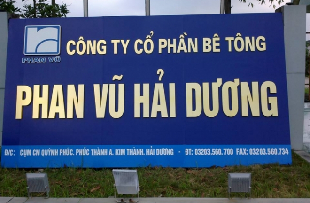 Công ty bê tông Phan Vũ Hải Dương xả nước thải vượt chuẩn bị tỉnh Hải Dương phạt nặng