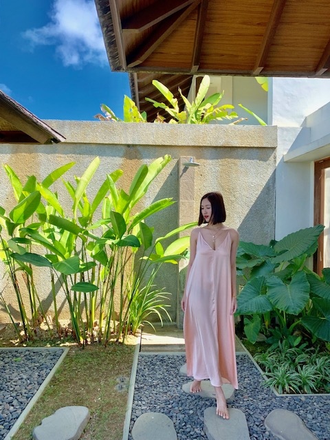 Á hậu Hà Thu trải nghiệm ở Bali.
