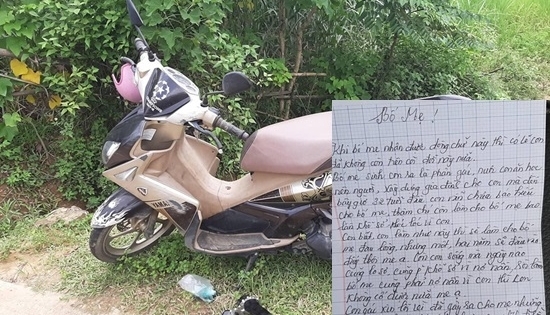 Truy tìm người phụ nữ mất tích, bỏ lại xe máy cùng lá thư tuyệt mệnh trên cầu
