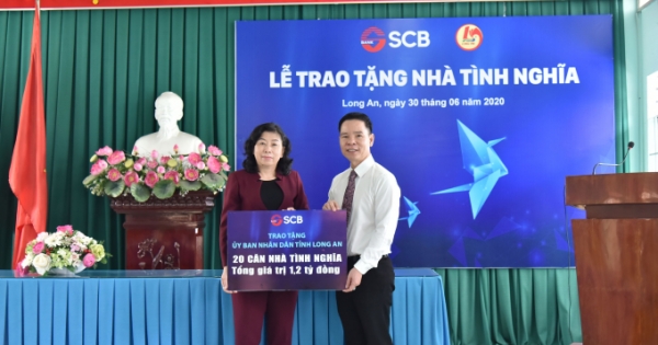 Ngân hàng SCB ủng hộ xây dựng 20 nhà ở cho gia đình chính sách tại tỉnh Long An