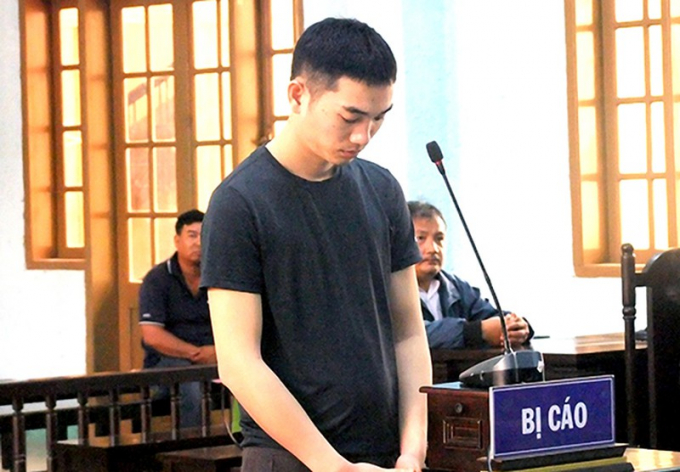 Bị cáo Hồ Hoàn Kiếm tại phiên tòa.