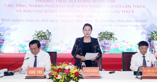 Chủ tịch Quốc hội Nguyễn Thị Kim Ngân tham dự Hội nghị Thường trực HĐND các tỉnh, thành phố khu vực Đông Nam Bộ