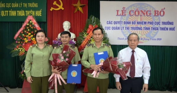 Cục QLTT Thừa Thiên Huế có thêm 2 tân Phó Cục trưởng