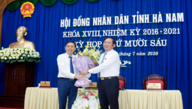 HĐND tỉnh Hà Nam bầu bổ sung Phó Chủ tịch UBND tỉnh