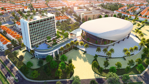 Khách sạn mang thương hiệu Novotel sẽ được xây dựng tại phân khu River Park 2 (The Valencia), thuộc Đô thị sinh thái thông minh Aqua City.
