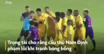 [Clip]: Những tình huống khiến Nam Định dọa bỏ V-League 2020