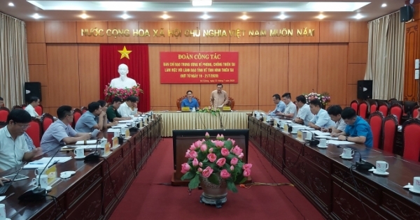 Ban Chỉ đạo trung ương về Phòng, chống thiên tai làm việc tại Hà Giang