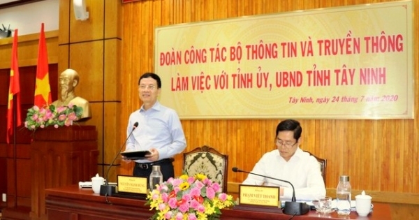 Bộ trưởng Bộ TT&TT làm việc với UBND tỉnh Tây Ninh