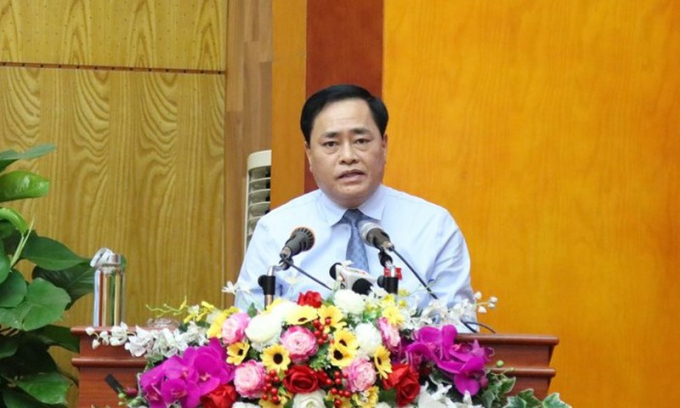 Ông Hồ Tiến Thiệu, Phó Bí thư Tỉnh ủy, Chủ tịch UBND tỉnh Lạng Sơn.