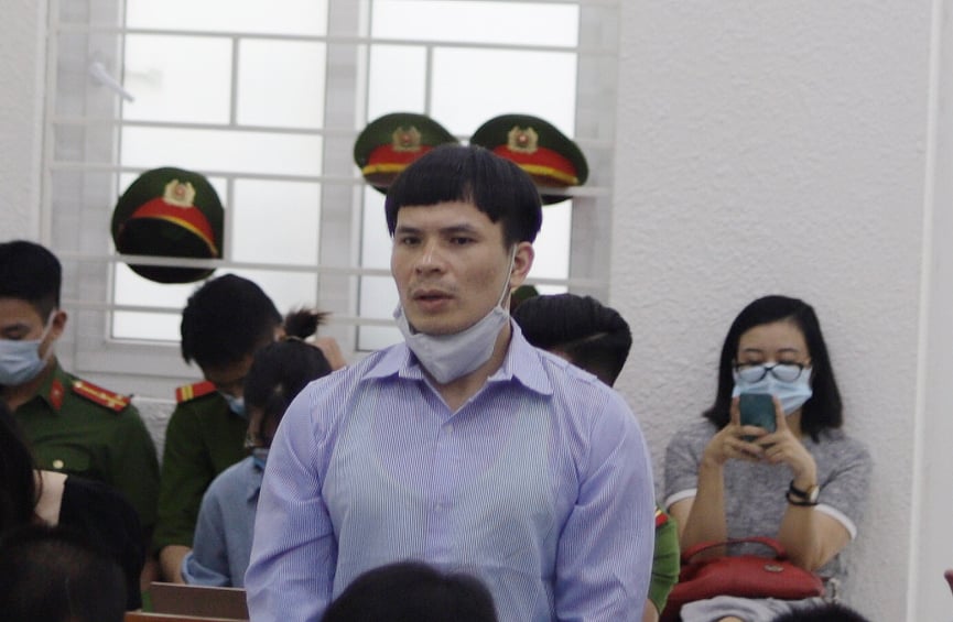 Quang “Ram bo” tại phiên tòa sơ thẩm.
