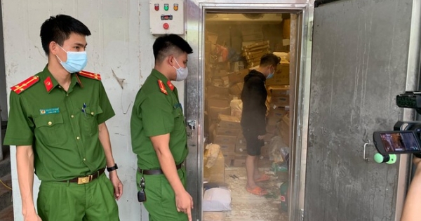Thạch Thất, Hà Nội: Phát hiện, tạm giữ gần 3 nghìn kg thực phẩm đông lạnh