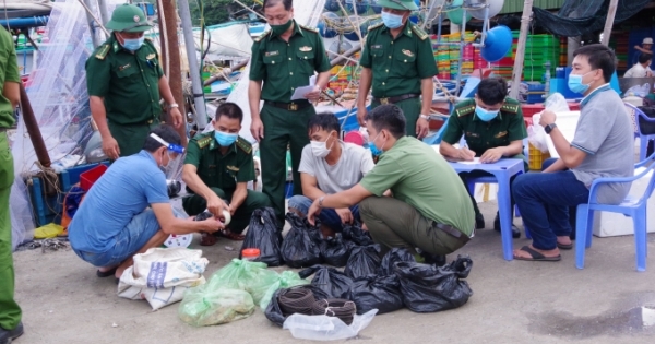 Bộ đội Biên phòng tỉnh Bà Rịa - Vũng Tàu thu giữ số lượng lớn vật liệu nổ