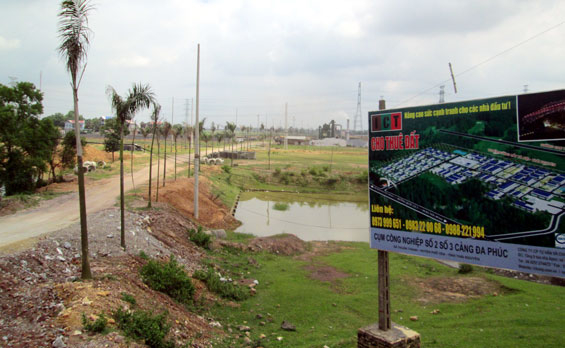 Cụm công nghiệp số 3, Cảng Đa Phúc nằm trên địa bàn huyện Phổ Yên.