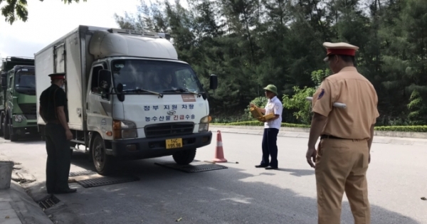 Công an TP Cẩm Phả tăng cường xử phạt xe quá tải