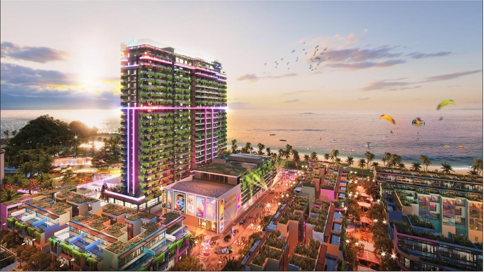 Trung tâm Nghỉ dưỡng Bốn mùa – The Seasons Center với 4 tầng công năng nằm cạnh “tháp tiệc tùng” Ibiza Party Resort