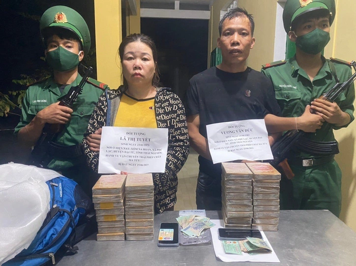 Cặp đôi nam nữ liên thủ vận chuyển 34 bánh ma túy từ Lào về Việt Nam với giá 340 triệu