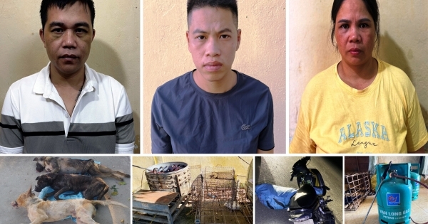 Thanh Hoá: Bắt giữ 3 đối tượng nam nữ trộm chó