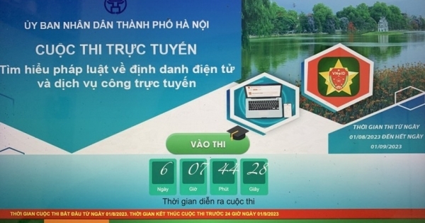 Hà Nội phát động cuộc thi trực tuyến “Tìm hiểu pháp luật về định danh điện tử và dịch vụ công trực tuyến”