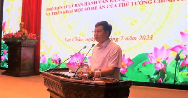 Lai Châu: Phổ biến Luật ban hành văn bản quy phạm pháp luật và triển khai một số Đề án quan trọng của Thủ tướng Chính phủ