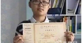 "Thần đồng" 14 tuổi thi đậu trường đại học nổi tiếng Trung Quốc