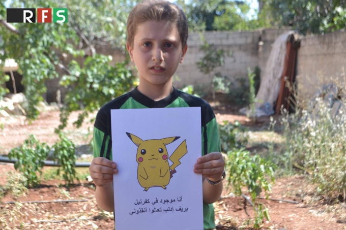 Trẻ em Syria chơi Pokemon Go để kêu gọi giải cứu
