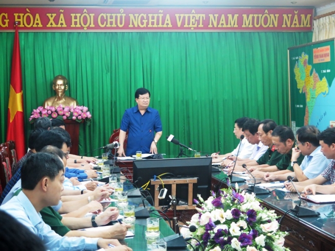 Ph&oacute; Thủ tướng Trịnh Đ&igrave;nh Dũng ph&aacute;t biểu chỉ&nbsp;đạo tại Nam&nbsp;Định.