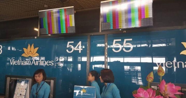 Nhiều hệ thống máy tính ở sân bay Nội Bài nhiễm virus khiến hành khách lo lắng