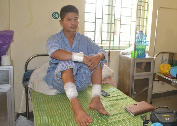 Thượng &uacute;y Nguyễn Xu&acirc;n Trường tại bệnh viện.