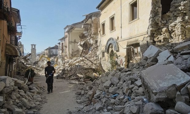 Thị trấn Amatrice l&agrave; nơi bị ảnh hưởng nặng nề nhất sau trận động đất. (Ảnh:&nbsp;AP)