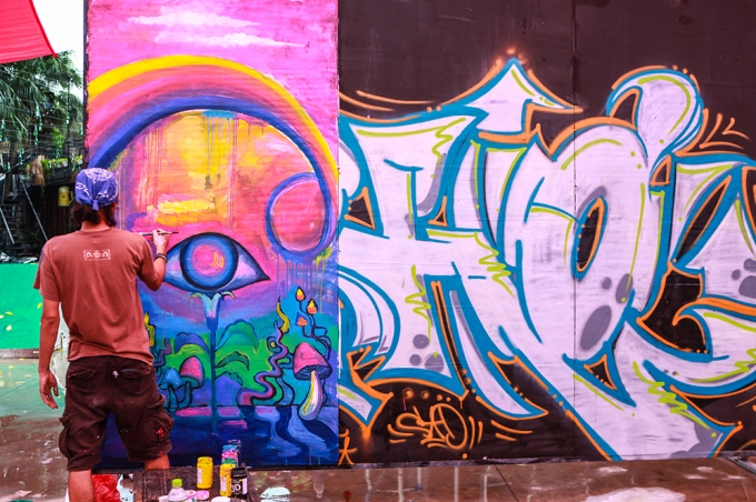 Chất lừ với nghệ thuật đường phố Graffiti Festival 2016
